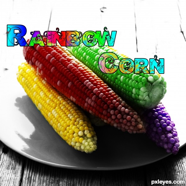 Creation of Rainbow Corn: Final Result